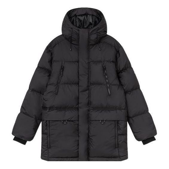 New Balance Long Casual Down Jacket 'Black' AMJ24376-BK sold by KicksCrew