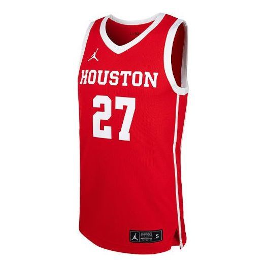 Air Jordan Howard College Basketball Jersey 'Red' P32818J481-HOU sold by KicksCrew