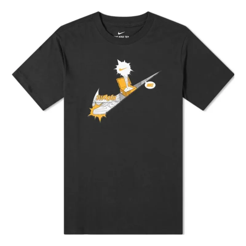 Nike Manga Swoosh T-shirt 'Black' CT6523-010 sold by KicksCrew