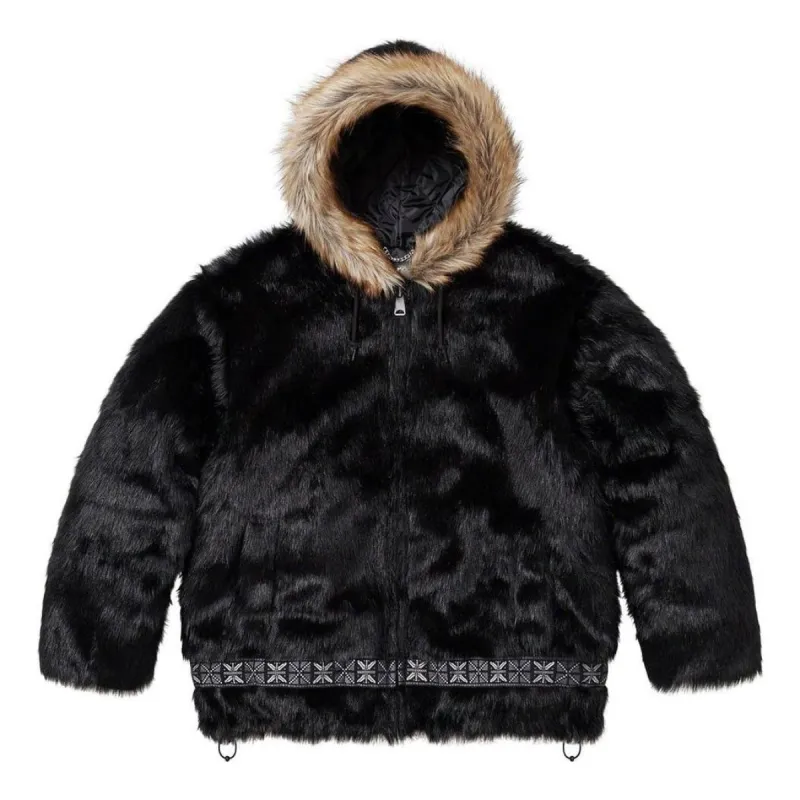Supreme Faux Fur Parka 'Black' SUP-FW23-220 sold by KicksCrew
