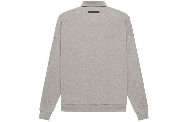 Fear of God Essentials FW21 Long Sleeve Polo Shirt 'Heather Oatmeal' FOG-FW21-141 sold by KicksCrew product image thumbnail 2