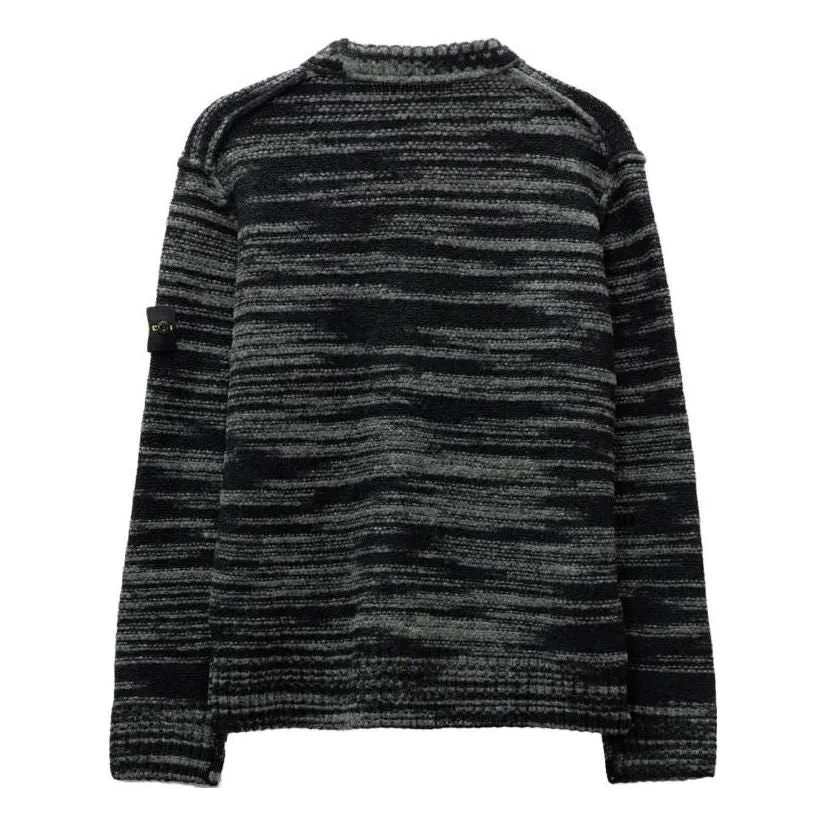 STONE ISLAND Reverse Seam Marl Crew Knit 'Black' 7915532D3-V0029 sold by KicksCrew product image thumbnail 2