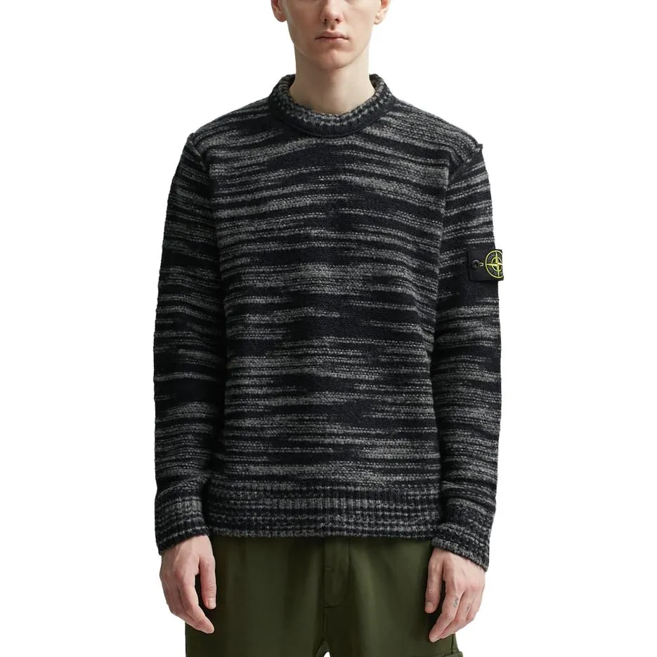 STONE ISLAND Reverse Seam Marl Crew Knit 'Black' 7915532D3-V0029 sold by KicksCrew product image thumbnail 3