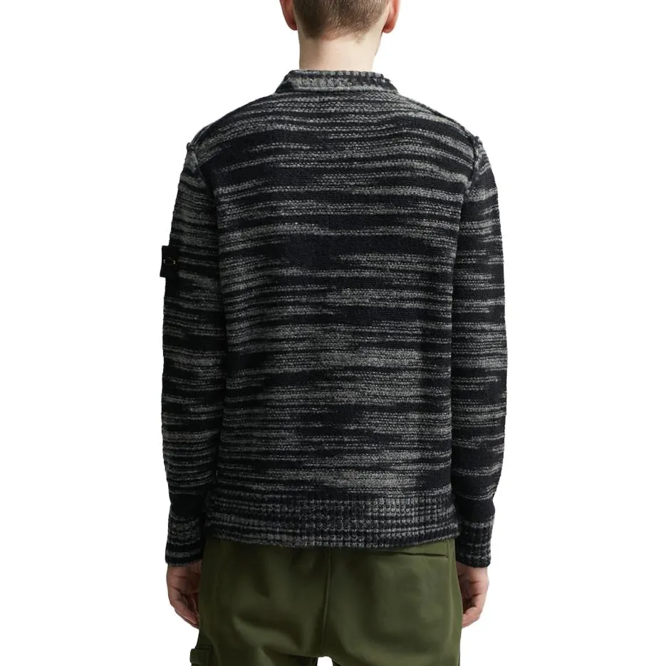 STONE ISLAND Reverse Seam Marl Crew Knit 'Black' 7915532D3-V0029 sold by KicksCrew product image thumbnail 4