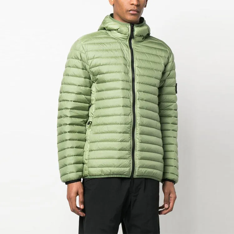 STONE ISLAND Logo Patch Zipped Down Jacket 'Green' 781540324-V0055 sold by KicksCrew product image thumbnail 3