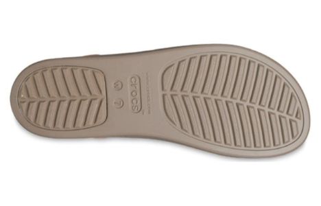 (WMNS) Crocs Brooklyn Studded Low Wedge 'Cork Mushroom' 209254-2DH sold by KicksCrew