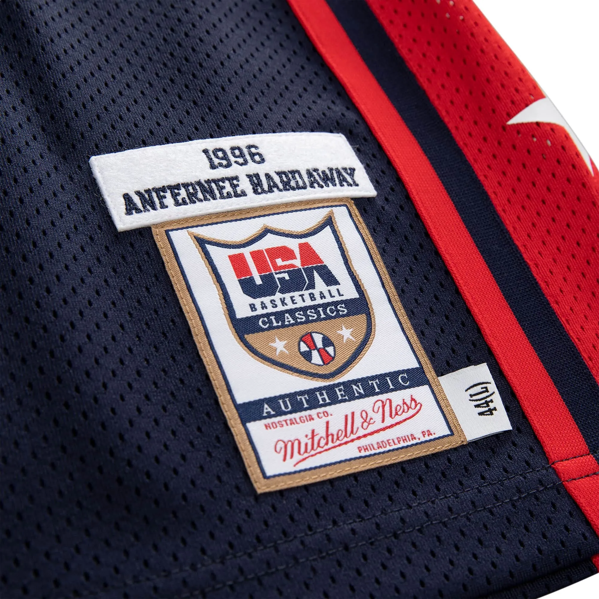 Mitchell & Ness Team USA 1996-97 Jerseys 'Penny Hardaway 6' AJY4LG19094-USANAVY96PHA sold by KicksCrew product image thumbnail 3