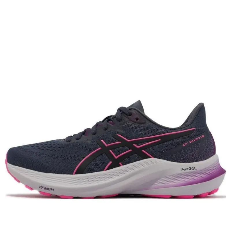 (WMNS) ASICS GT-2000 12 D Wide 'Navy Pink' 1012B504022 sold by KicksCrew
