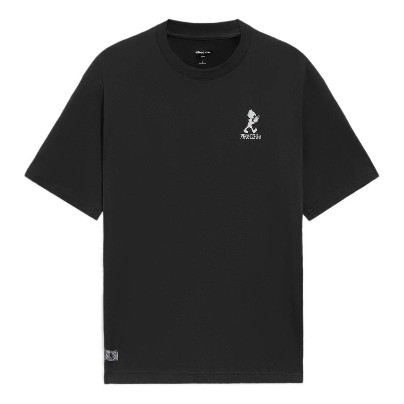 Li-Ning x Disney Pinocchio Graphic T-shirt 'Black' AHSS451-5 sold by KicksCrew