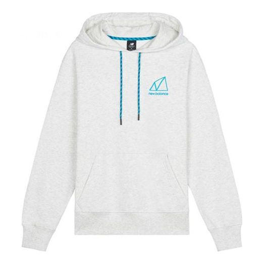 New Balance Logo Relaxed Hoodie 'Grey Beige' AMT11581-SAH sold by KicksCrew