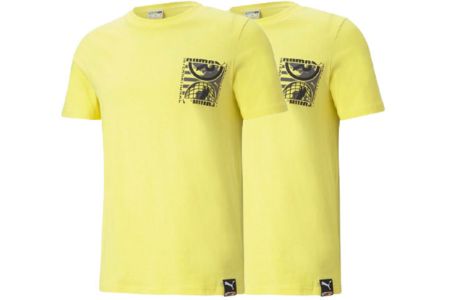 Puma International Earth T-Shirt 'Yellow Black' 532274-38 sold by KicksCrew