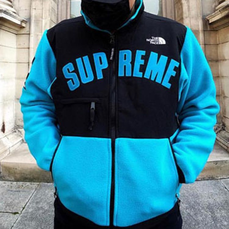 Supreme x The North Face Arc Logo Denali Fleece Jacket 'Black Blue' SUP-SS19-546 sold by KicksCrew product image thumbnail 4