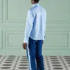 Gucci Oxford Cotton Shirt With Double G Embroidery 'Light Blue' 703396-ZAK8B-4910 sold by KicksCrew