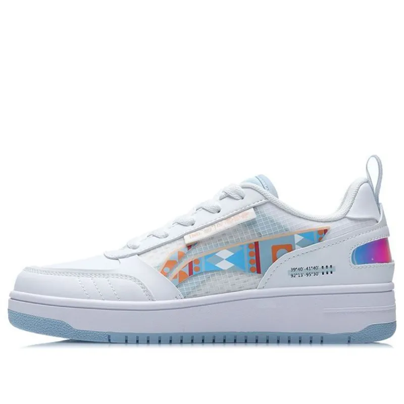 (WMNS) Li-Ning No.258 Classic Leisure Low 'White Blue' AGCR202-3 sold by KicksCrew