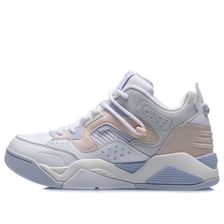 (WMNS) Li-Ning Casual Basketball Shoes 'White Blue Pink' AGBR022-3 sold by KicksCrew