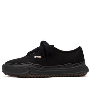 Maison MIHARA YASUHIRO BAKER OG Sole Canvas Low-top Sneaker 'Black Black' A02FW704-BLKBLK sold by KicksCrew