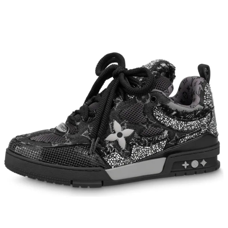 LOUIS VUITTON Skate Sneakers 'Black' 1ABMHT made by KicksCrew