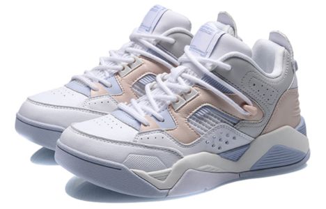 (WMNS) Li-Ning Casual Basketball Shoes 'White Blue Pink' AGBR022-3 sold by KicksCrew