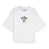 (WMNS) PUMA Classics Relaxed T-shirt 'White' 626808-02 sold by KicksCrew