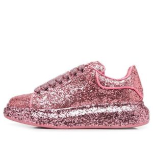 (WMNS) Alexander McQueen Larry Oversize Glittered Sneakers 'Rose Pink' 708072W4PZ25496 sold by KicksCrew