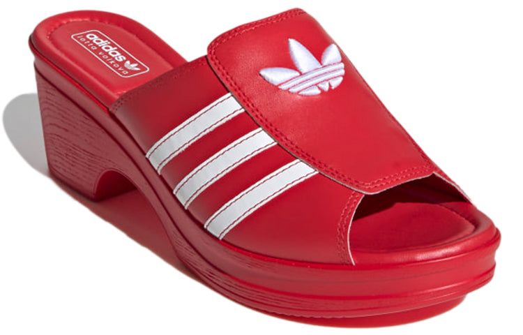 レア☆adidas × Lotta Volkova Trefoil Mules Adidas Originals Lotta Volkova Trefoil Black Red Mule. Size