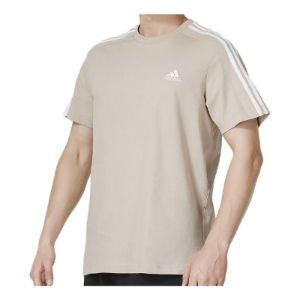 adidas Essentials Single Jersey 3-Stripes T-shirt 'Wonder Taupe' IC9342 sold by KicksCrew
