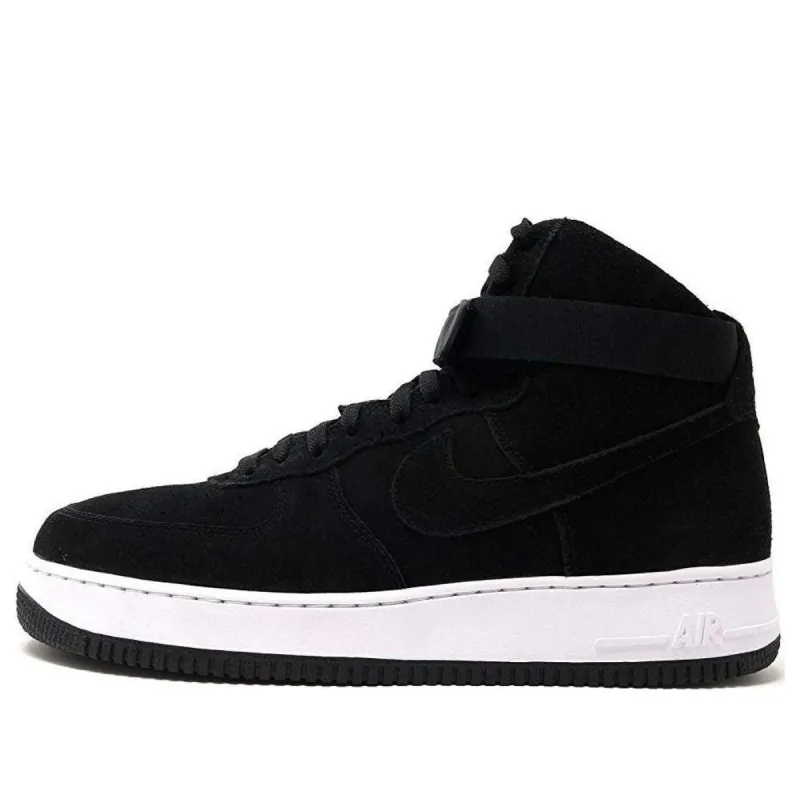 Nike Air Force 1 High '07 Triple Black Suede White 315121-038 sold by KicksCrew