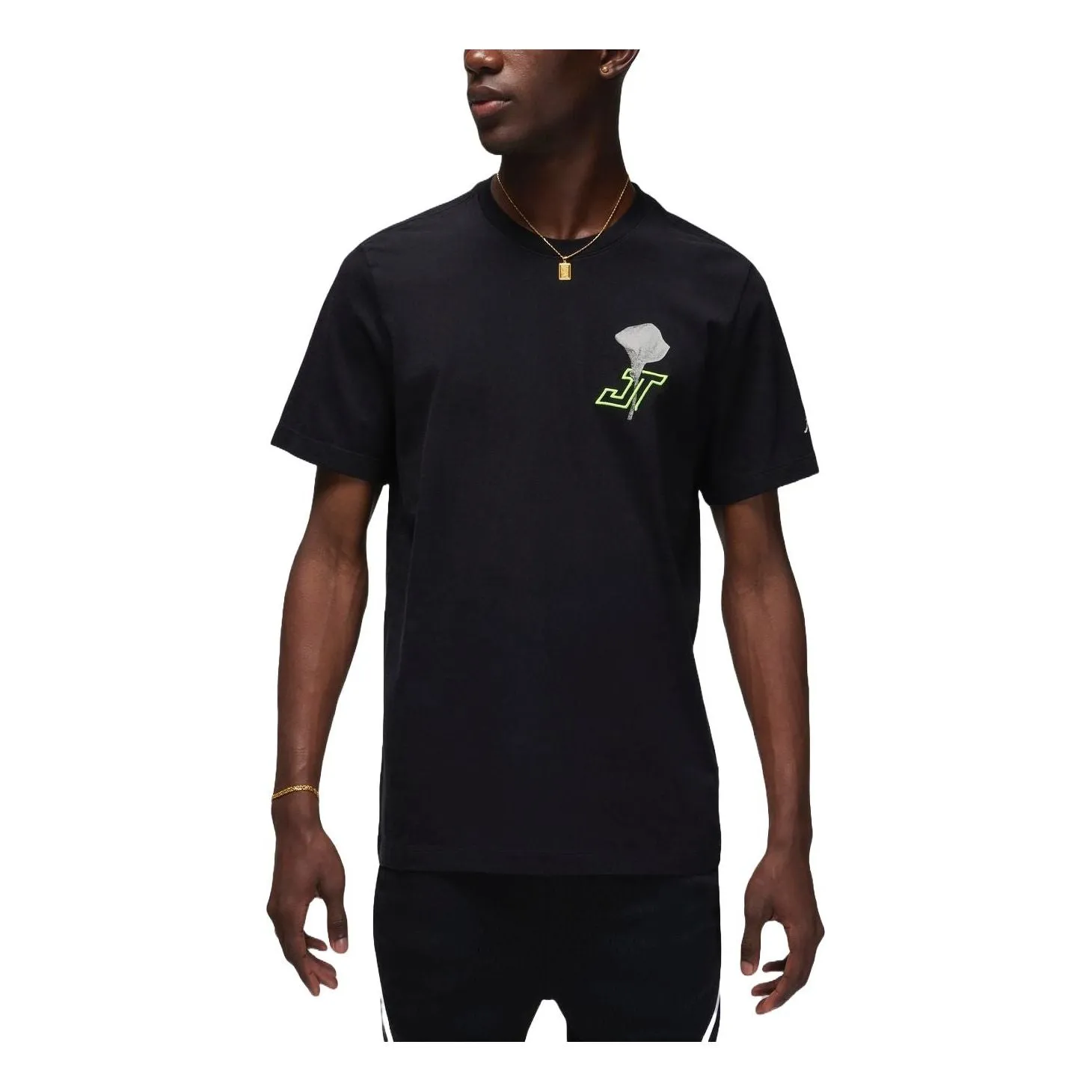 Air Jordan Tatum Graphic T-shirt Asia Sizing 'Black' HF1180-010 sold by KicksCrew
