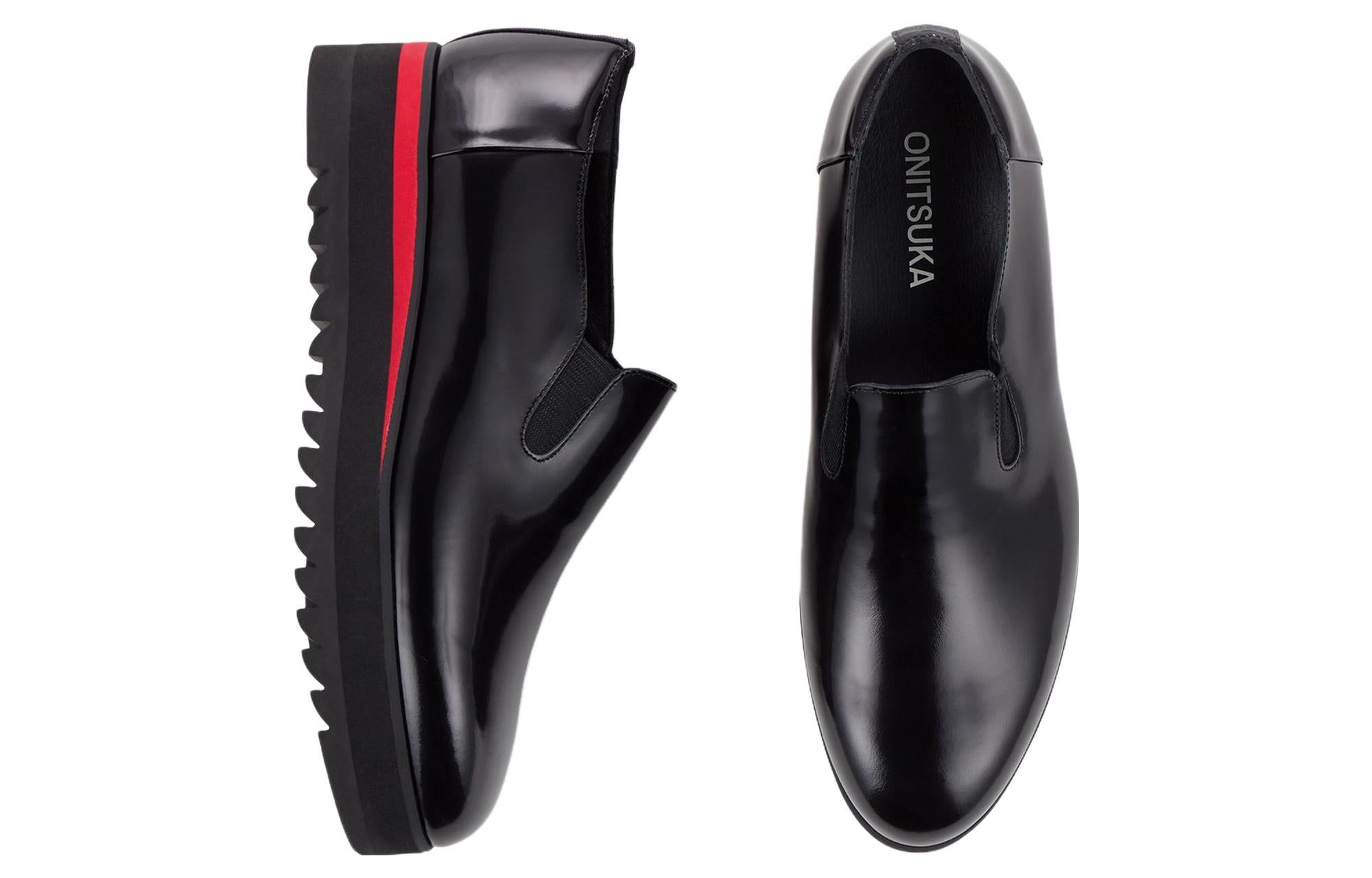 (WMNS) Onitsuka Tiger Slip-on 'Black Red' 1182A291-004 sold by KicksCrew product image thumbnail 4