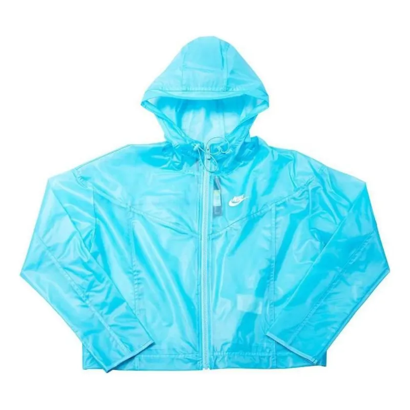 (WMNS) Nike Sportswear Windrunner Jacket 'Blue' CU6578-474 sold by KicksCrew