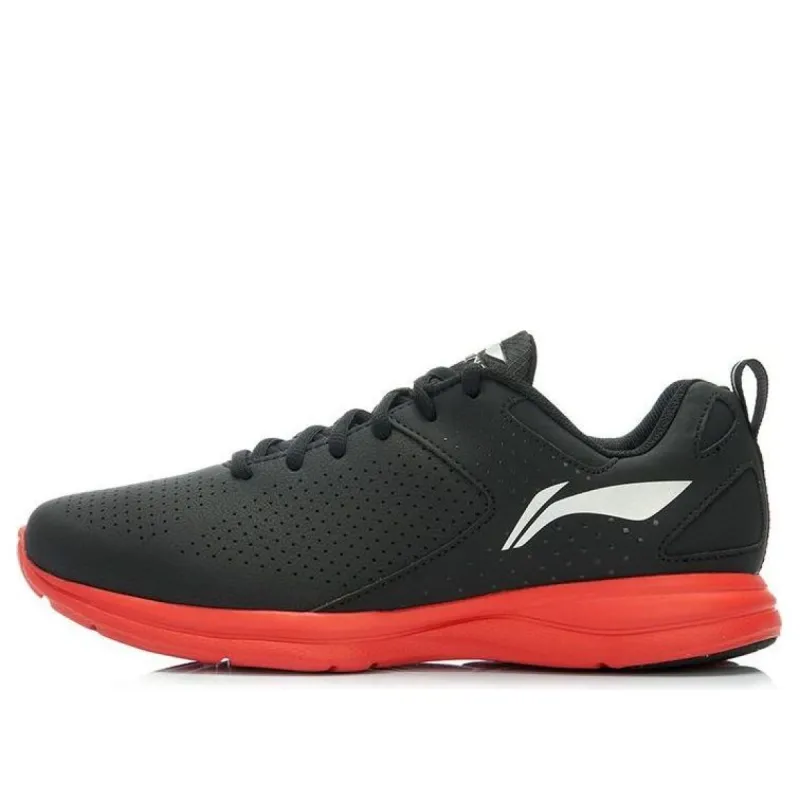 Li-Ning Lightweight Running Shoes 'Black Red' ARBJ051-1 sold by KicksCrew