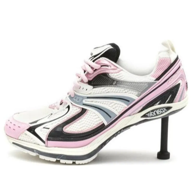 (WMNS) Balenciaga X-Pander Sneaker Heels 'White Pink Black' 669046W2RC65012 sold by KicksCrew
