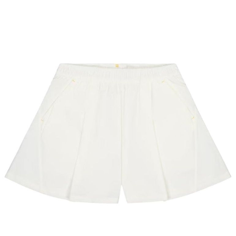 (WMNS) New Balance Woven Skorts 'Ivory' NVE24232-IV sold by KicksCrew