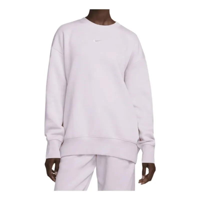 (WMNS) Nike Sportswear Phoenix Fleece Oversized Crew-Neck Sweatshirt 'Doll' DQ5733-530 sold by KicksCrew