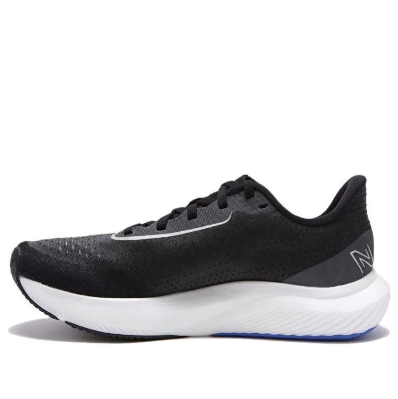 (WMNS) New Balance FuelCell Rebel V3 Road-Running Shoes 'Black White Blue' NBPFDS140Q sold by KicksCrew