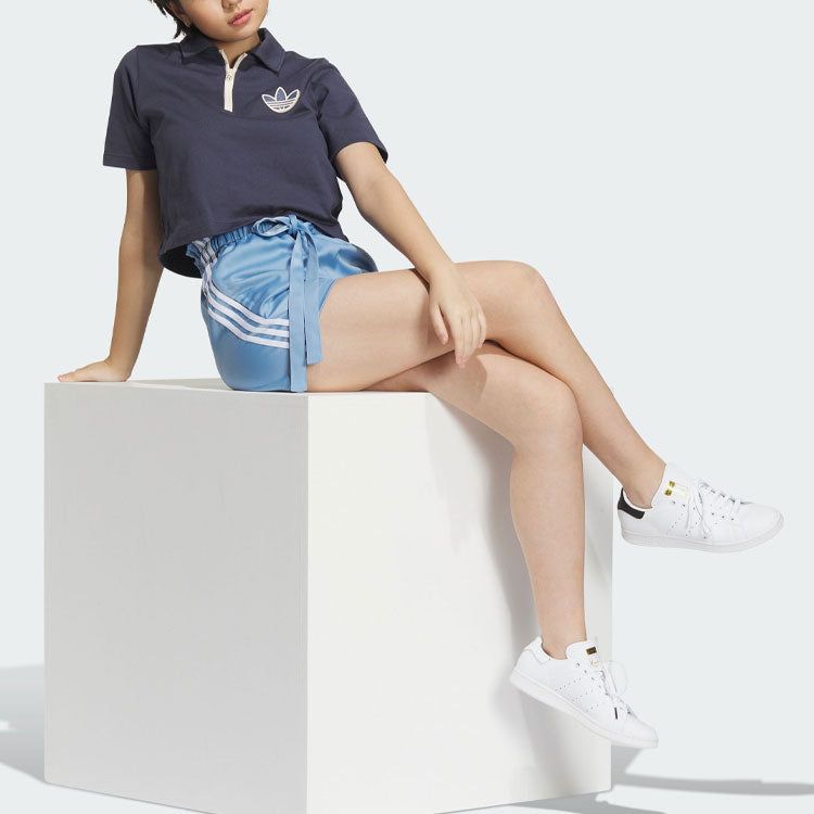 (WMNS) adidas originals Sportswear Shorts 'Blue' IN1017 sold by KicksCrew product image thumbnail 4