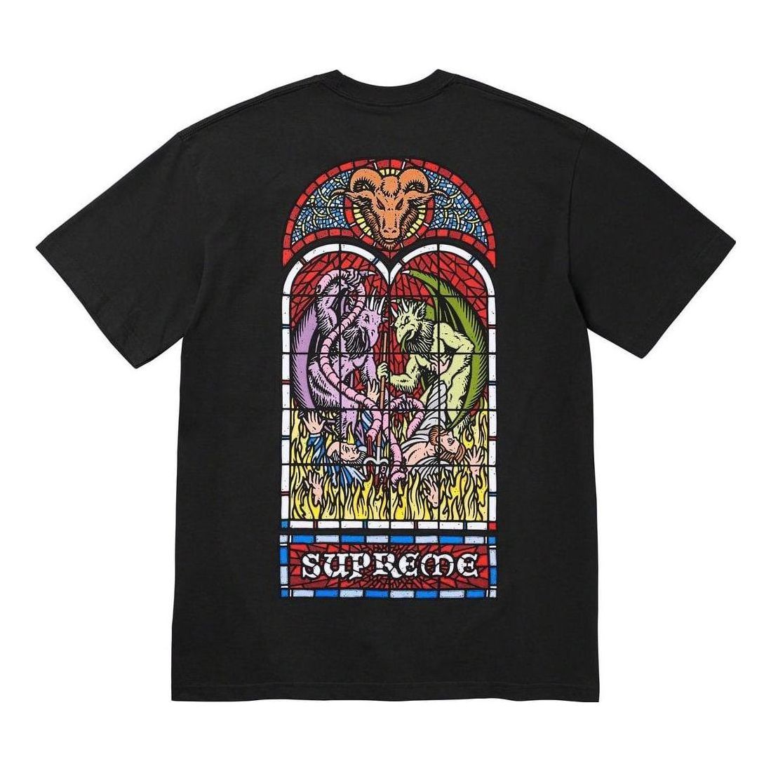 Supreme Worship T-Shirt 'Black Multi-Color' SUP-FW23-012 sold by KicksCrew product image thumbnail 2