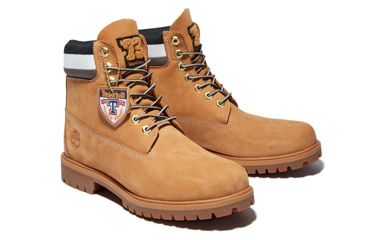 Timberland Heritage 6 Inch Waterproof Boot 'Wheat Nubuck with Black' A2GYX231 sold by KicksCrew product image thumbnail 4