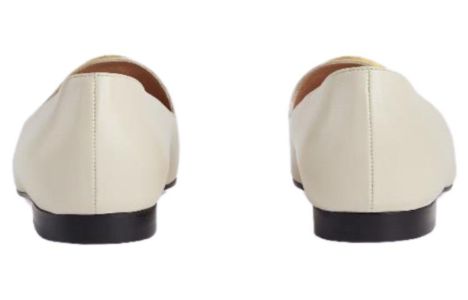 (WMNS) GUCCI Logo Plaque Loafers 'White' 723395-C9D00-9022 sold by KicksCrew