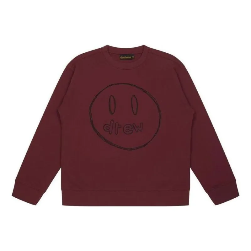 Drew House Sketch Crewneck Sweatshirt 'Burgundy' DW-FW22-1223-08 sold by KicksCrew