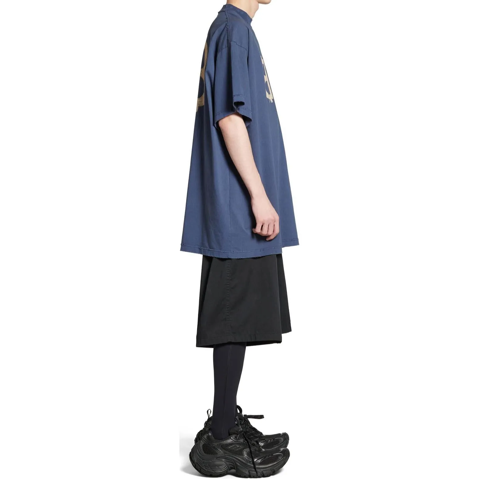 Balenciaga Crypto Oversized T-shirt 'Blue' 739028TOVU64108 sold by KicksCrew product image thumbnail 5