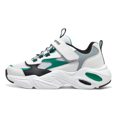 (GS) Skechers DLITES 1.0 'White Green' 405235L-WGRN sold by KicksCrew