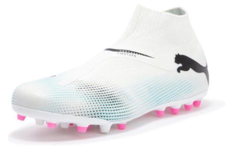 PUMA Future 7 Match + Ll MG Football Shoes 'White Blue' 107712-01 sold by KicksCrew