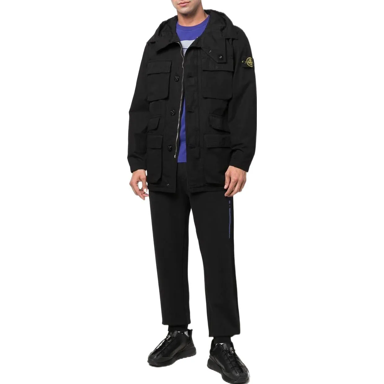 STONE ISLAND Garment Dyed Field Jacket 'Black' 761542306-V0029 sold by KicksCrew product image thumbnail 2