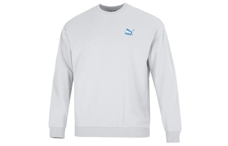 Puma Logo Crew Neck Sweatshirt 'Grey' 538780-09 sold by KicksCrew product image thumbnail 2