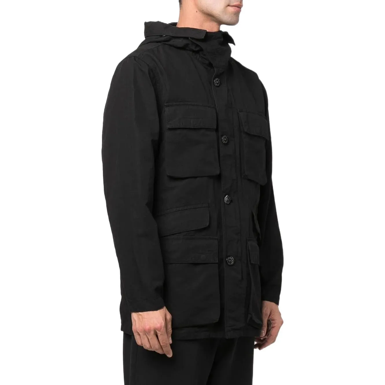 STONE ISLAND Garment Dyed Field Jacket 'Black' 761542306-V0029 sold by KicksCrew product image thumbnail 3