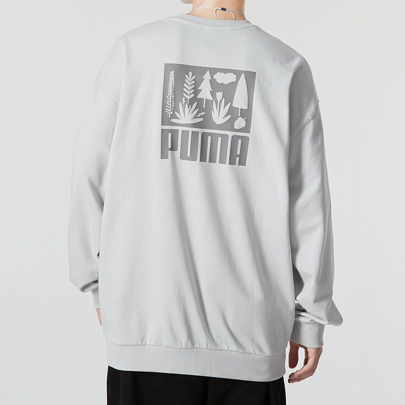 Puma Logo Crew Neck Sweatshirt 'Grey' 538780-09 sold by KicksCrew product image thumbnail 5