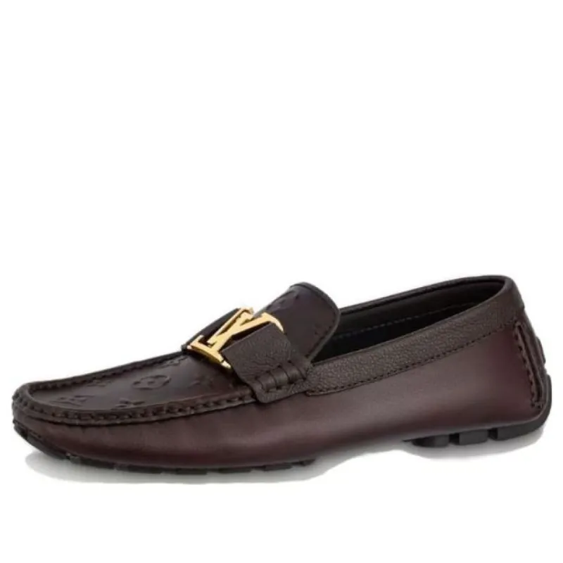 LOUIS VUITTON LV Monte Carlo Moccasins Shoes 'Brown with Top Monogram' 1AASFI sold by KicksCrew