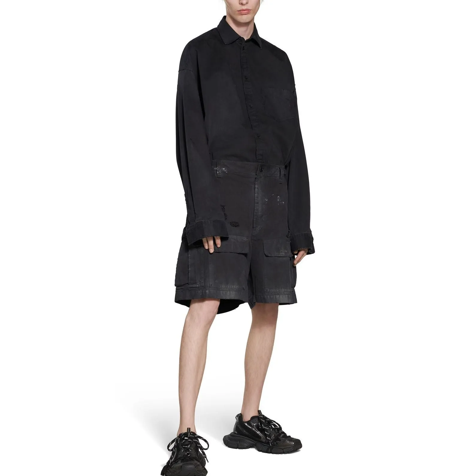 Balenciaga Cargo Shorts 'Black' 746516TKP271000 sold by KicksCrew product image thumbnail 3