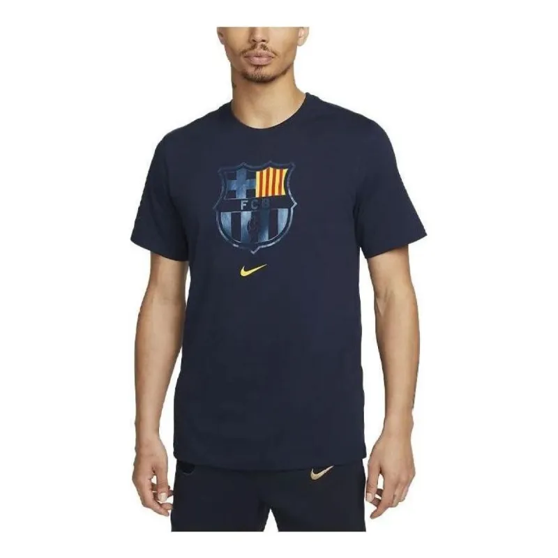Nike Fc Barcelona Crest Soccer T-shirt 'Navy' DJ1306-451 sold by KicksCrew